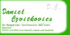 daniel czvitkovics business card